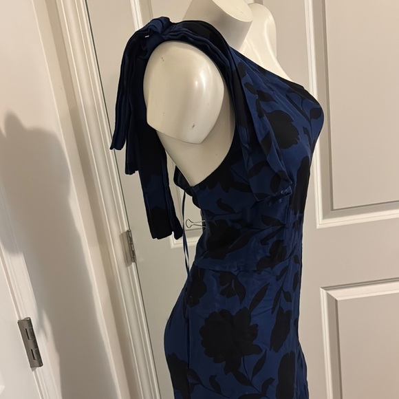 NEW Kate Spade Blue One-Shoulder Jumpsuit Cocktail - Picture 8 of 13